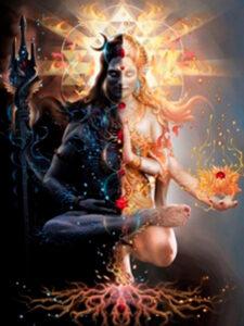Shiva y Shakti Androgino Ardhanari